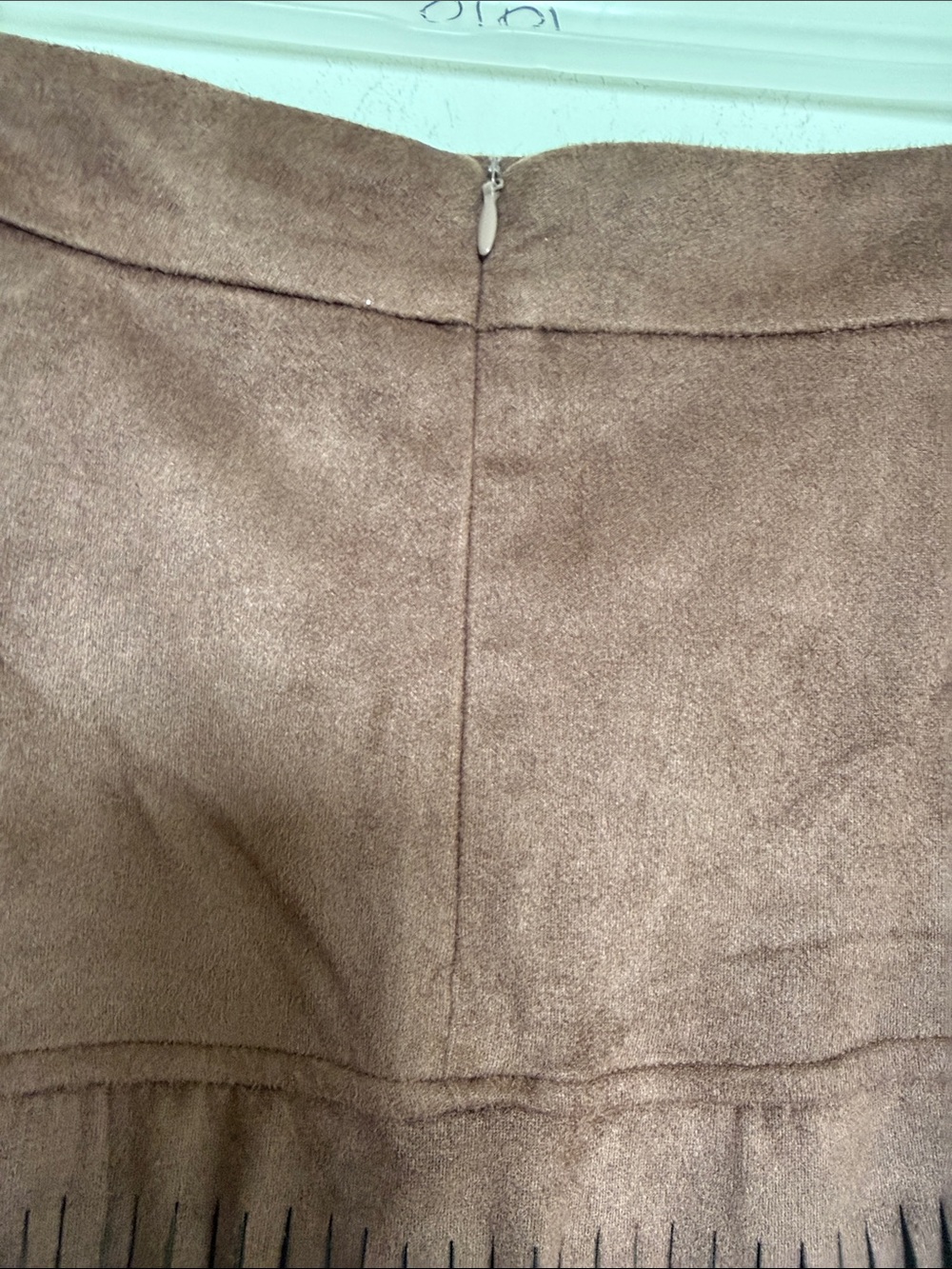 Pinto Ranch Chocolate Brown Suede Fringe Maxi Skirt - Picture 5 of 10